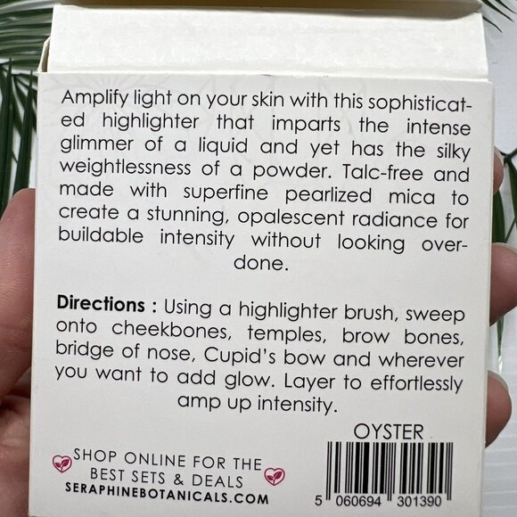 Seraphine Diamantine Beaming Highlighter - Oyster Ivory - Full Size .23oz/6.5g - Picture 6 of 6